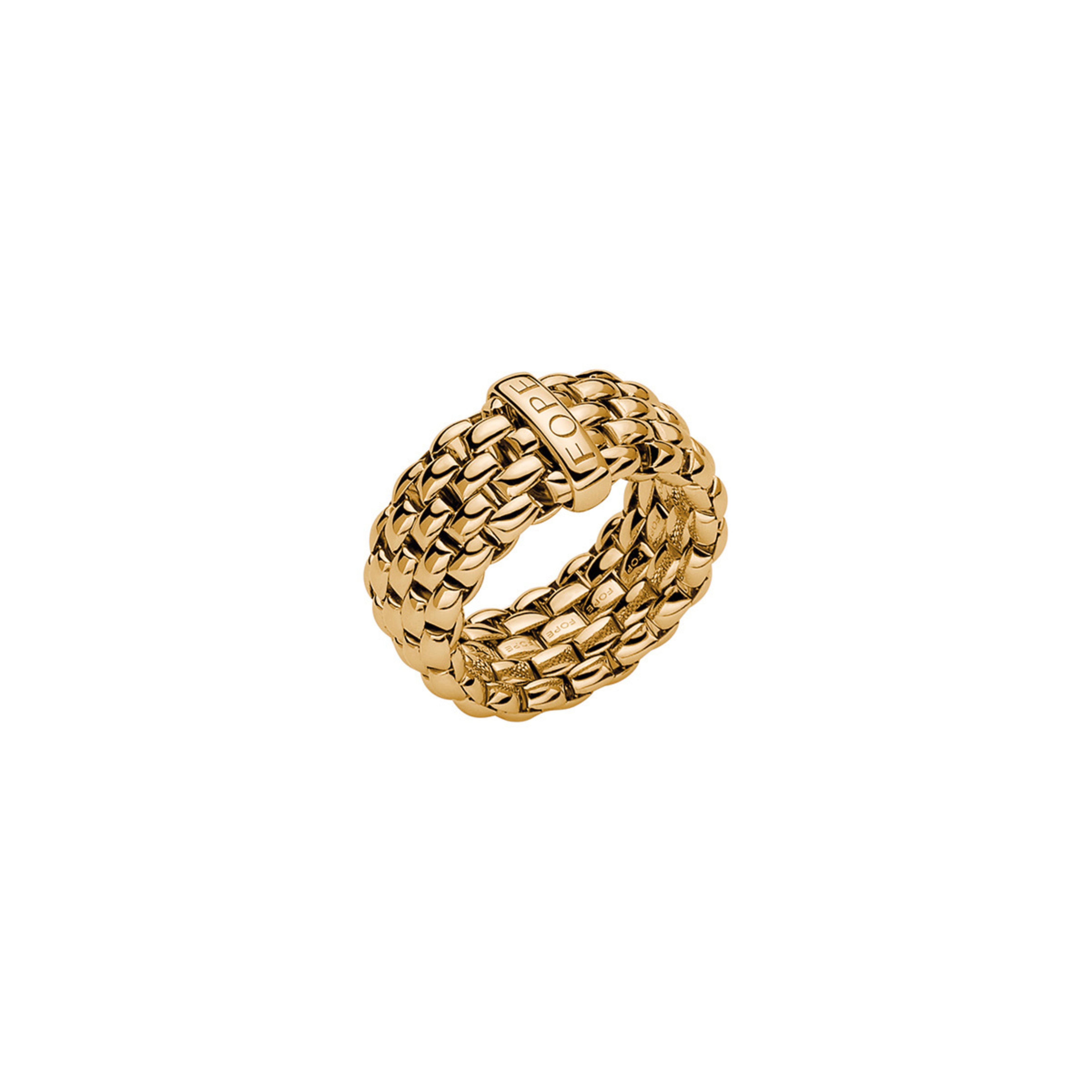 FOPE Essentials Ring 18K Yellow Gold Wide Band