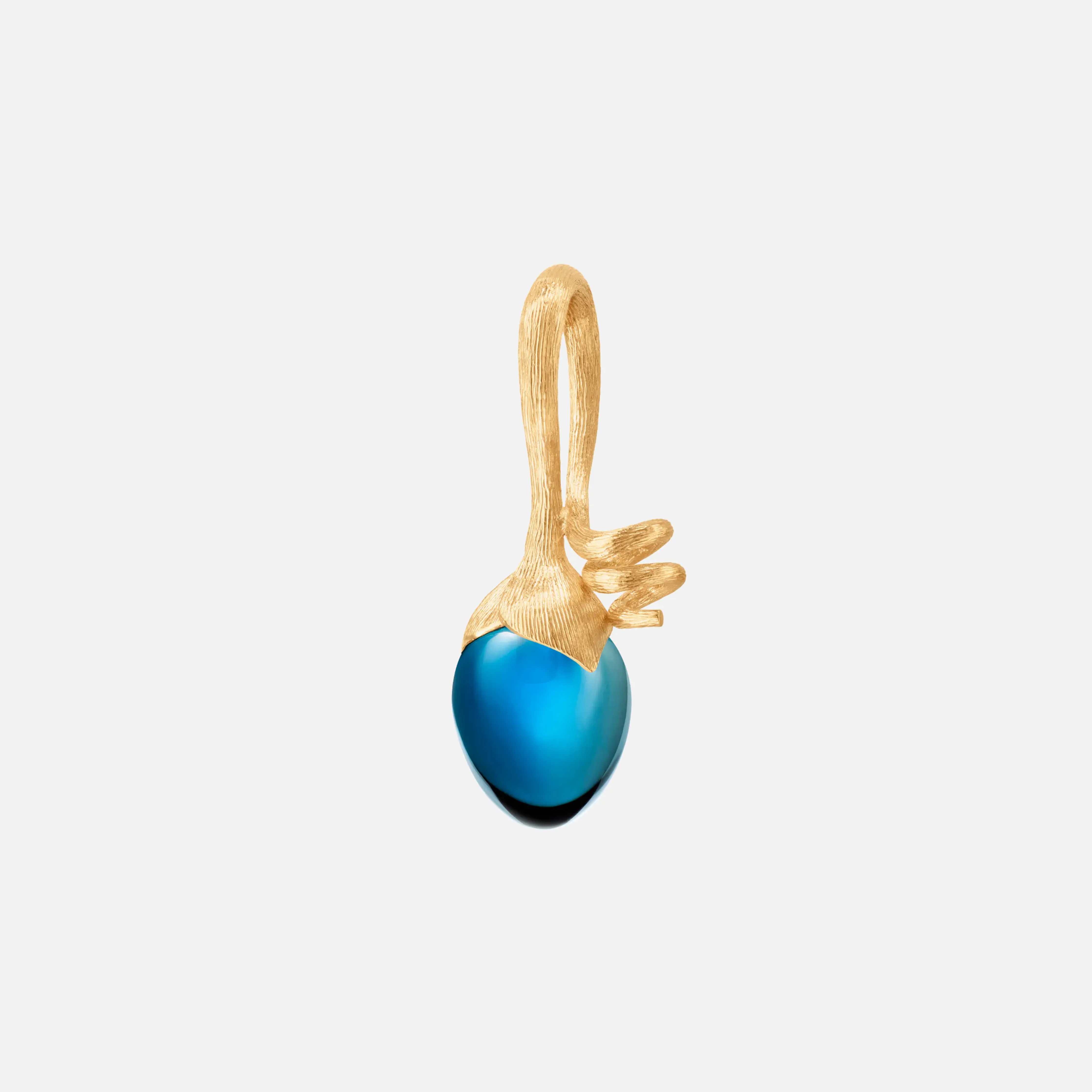 Ole Lynggaard Copenhagen Sprout Pendant - London Blue Topaz