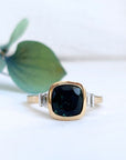 Australian Teal Sapphire Ring