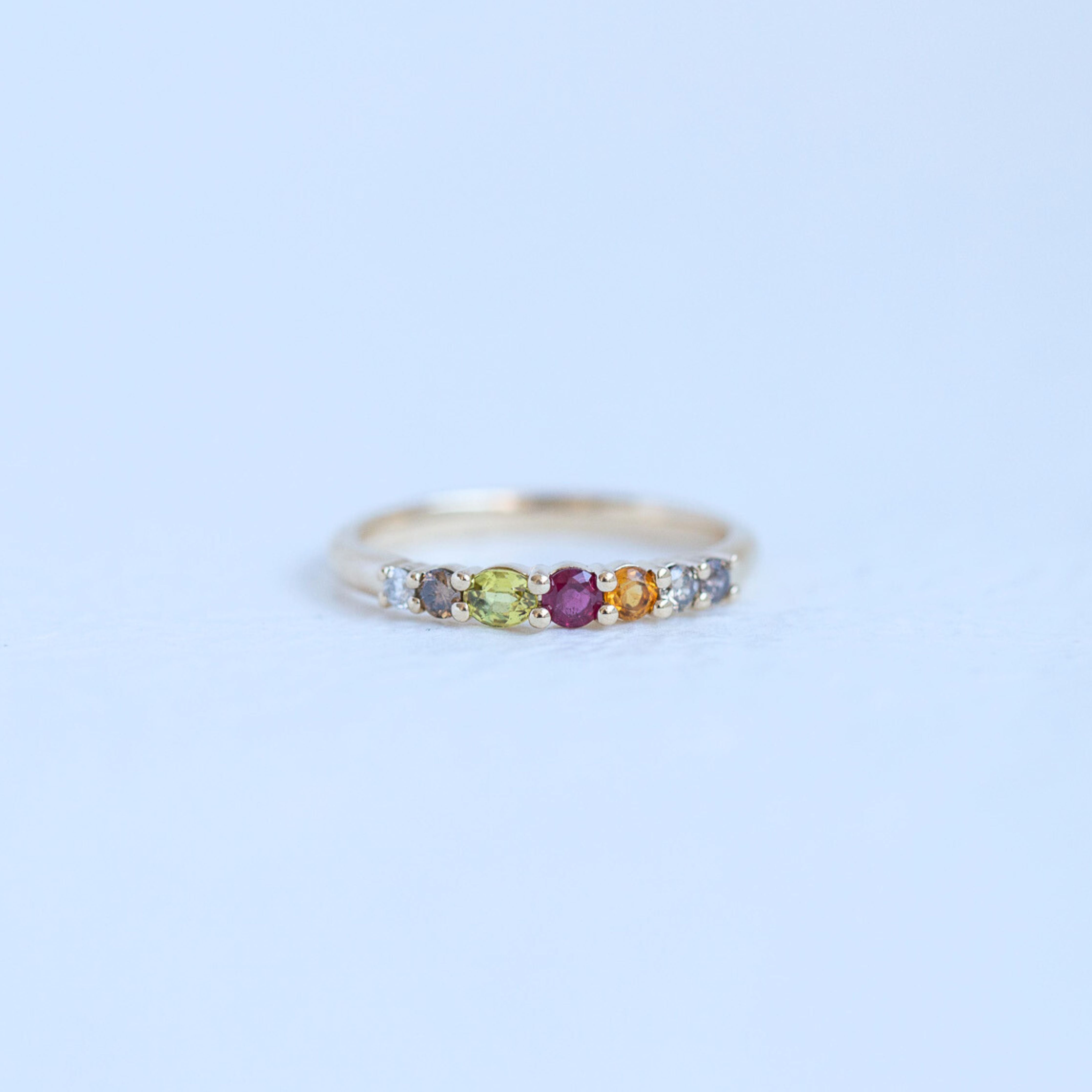 'Four Seasons' Autumn 9K Yellow Gold Ring