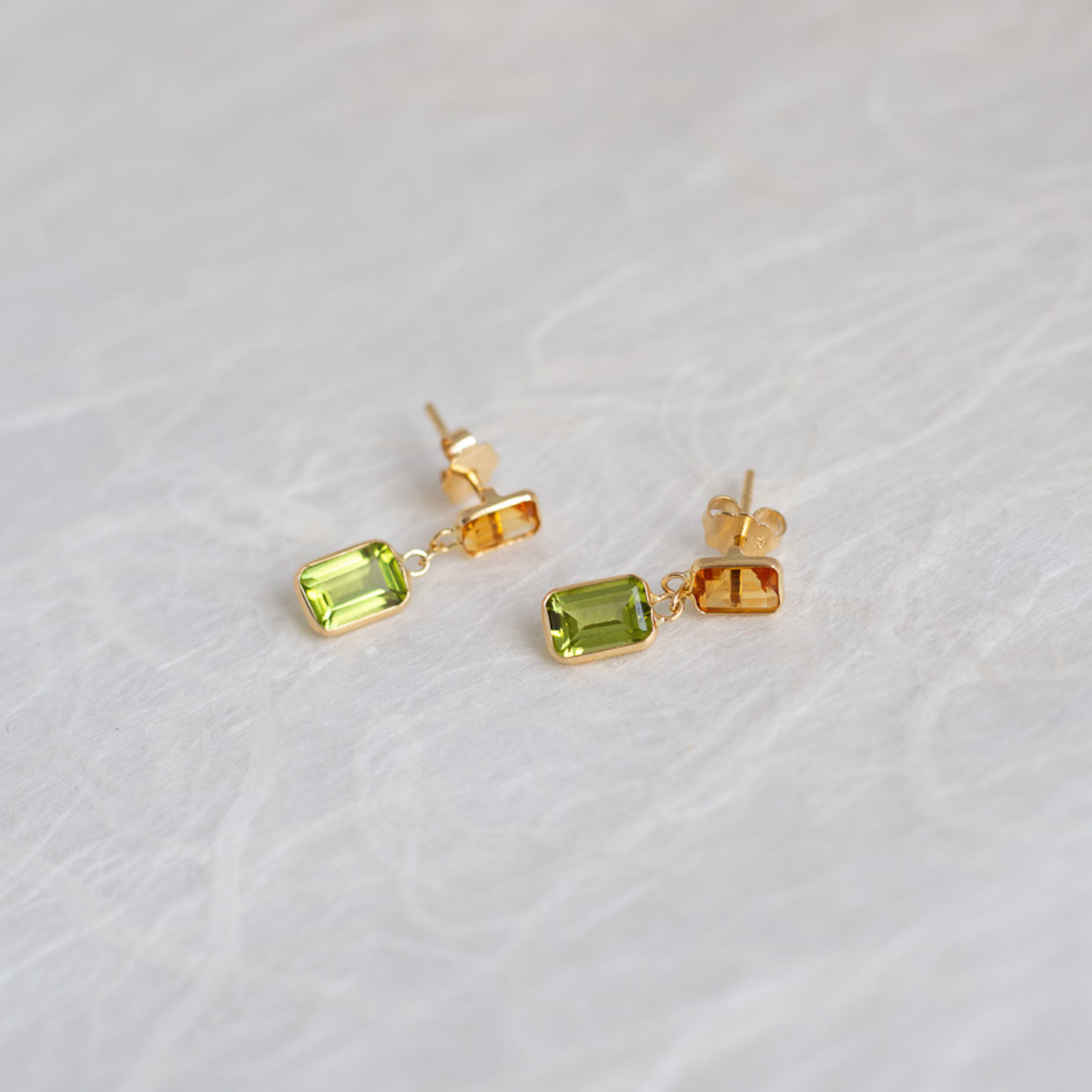 Citrine & Peridot Earrings