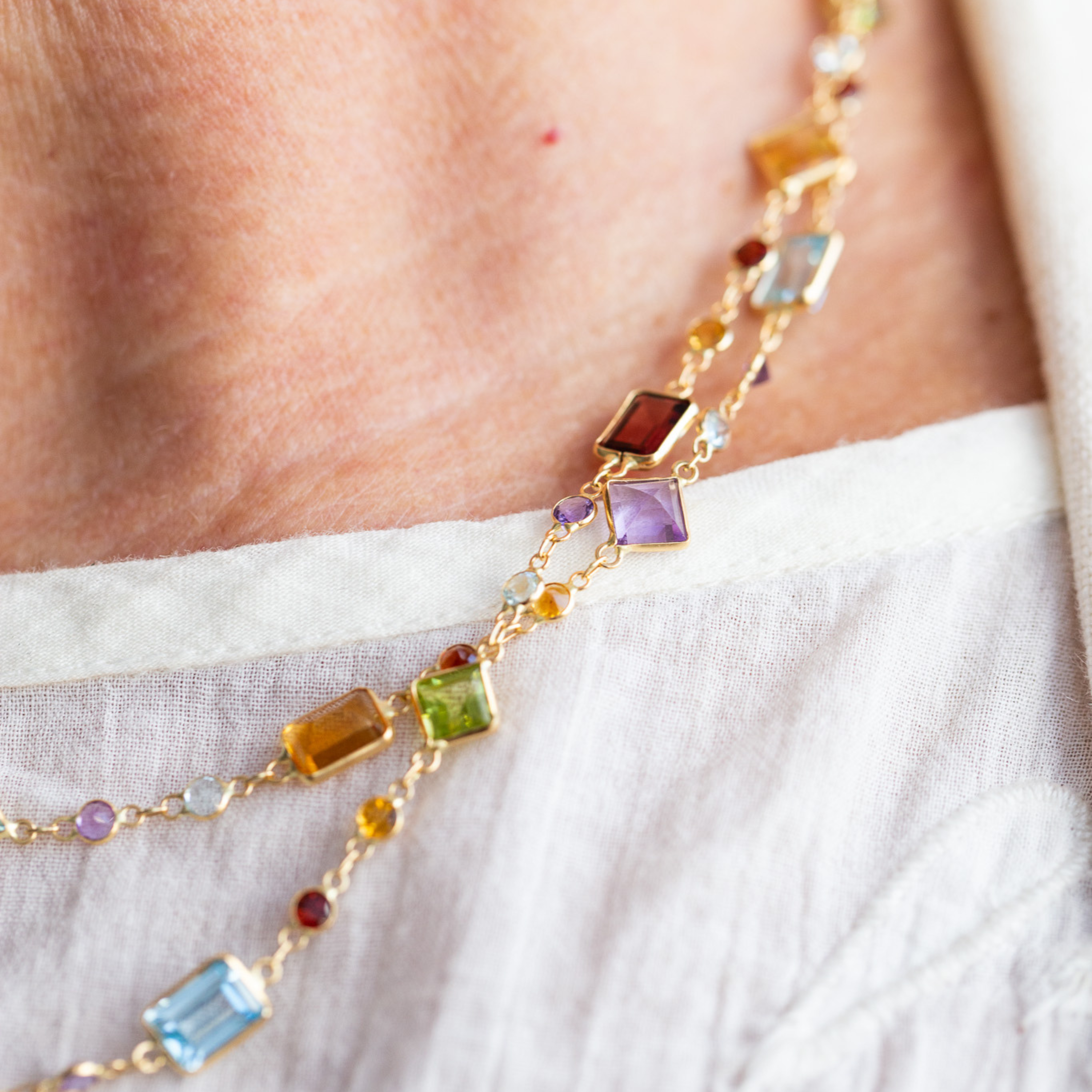 Mixed Gemstone Necklace