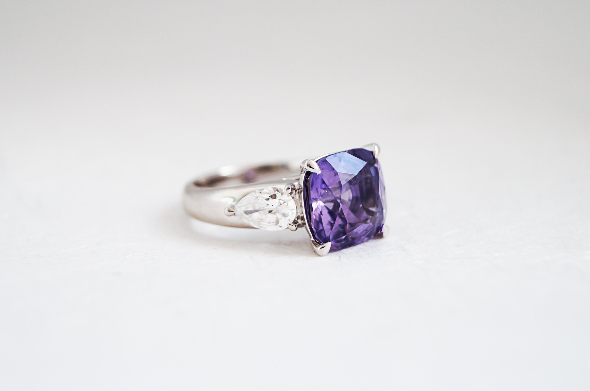 Purple Spinel and Diamond Ring Claudia Jewellers