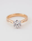 Round Brilliant Cut Diamond in Diamond Set Band