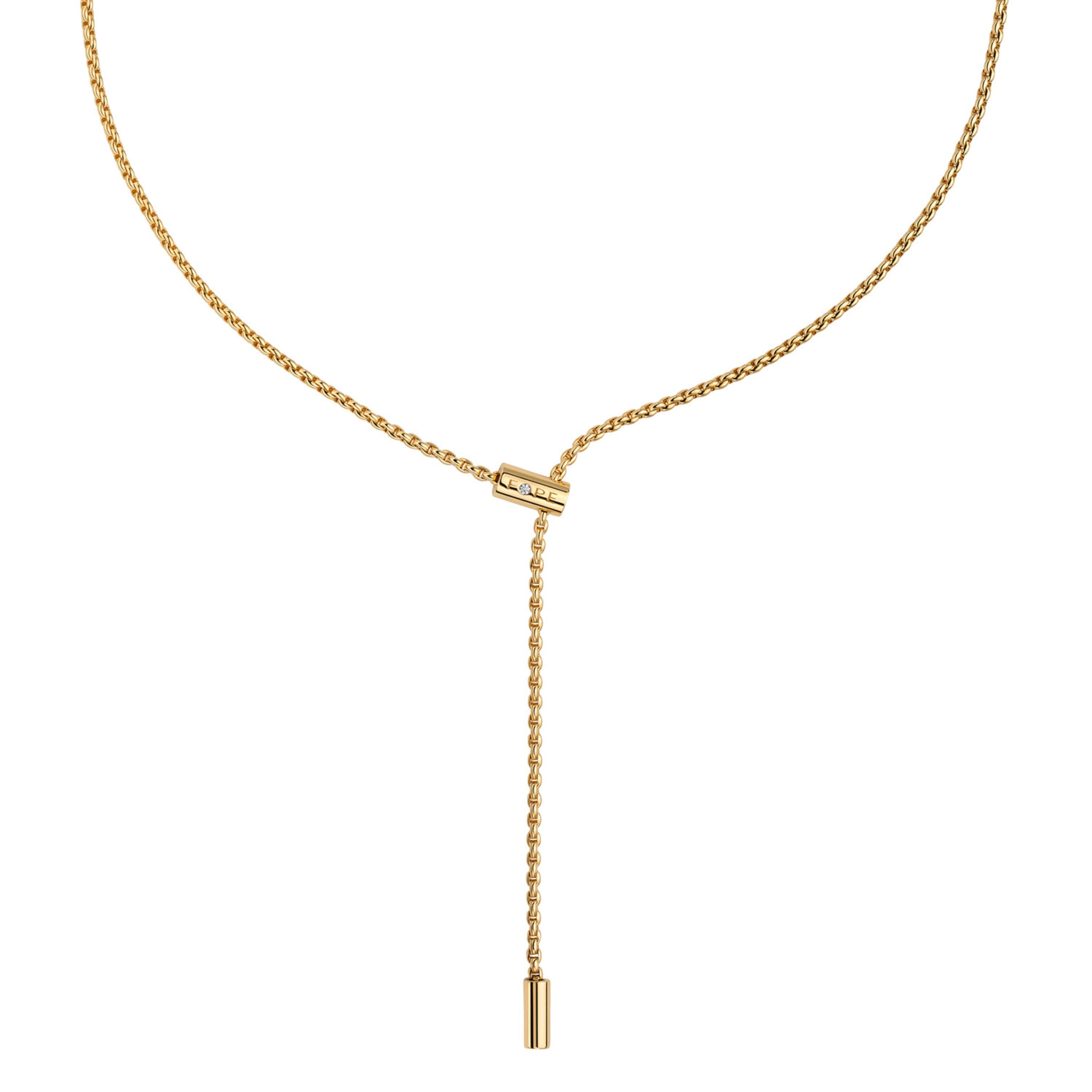 FOPE Necklace ARIA 18K yellow gold with diamond