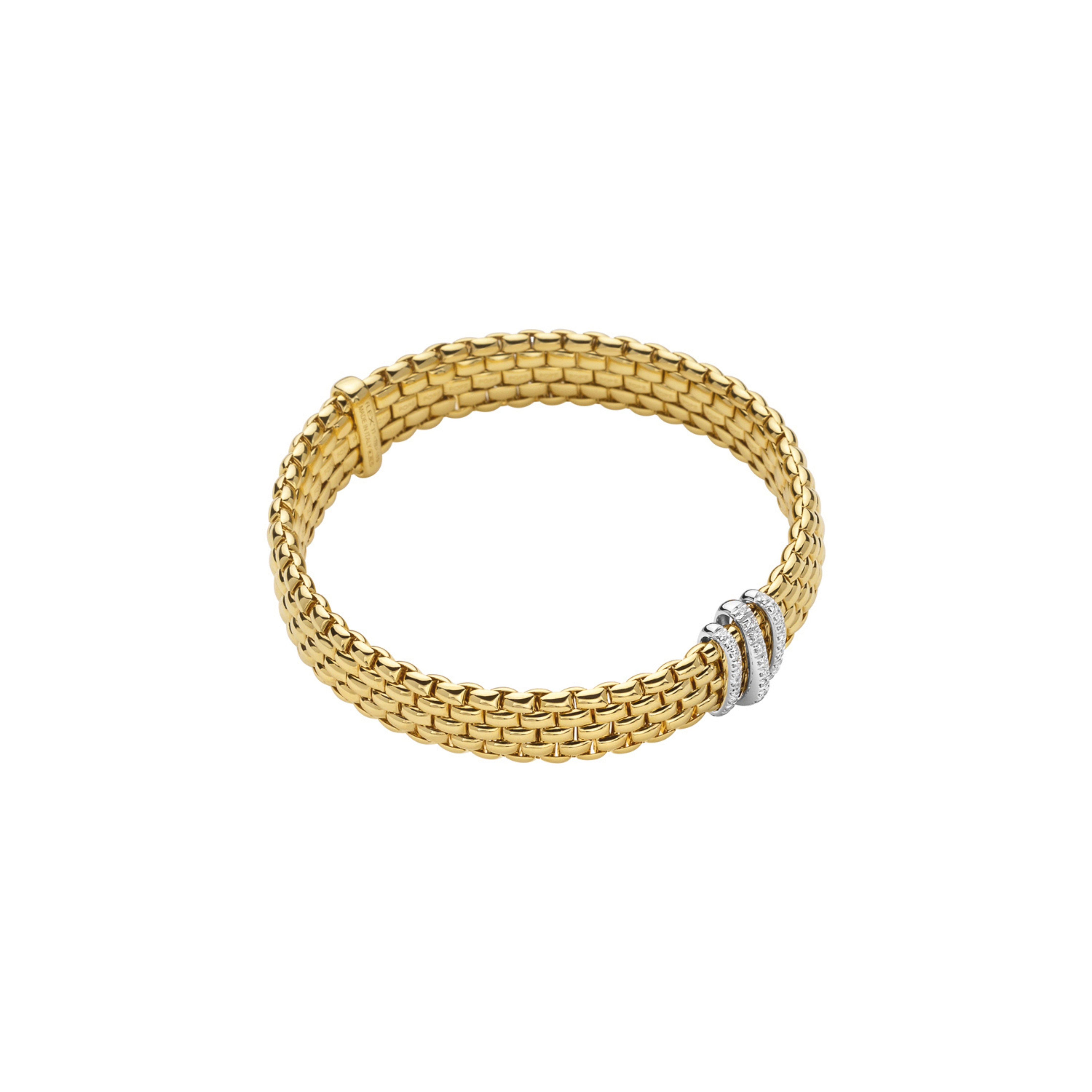 FOPE Panorama Bracelet 18K Yellow Gold with Diamonds