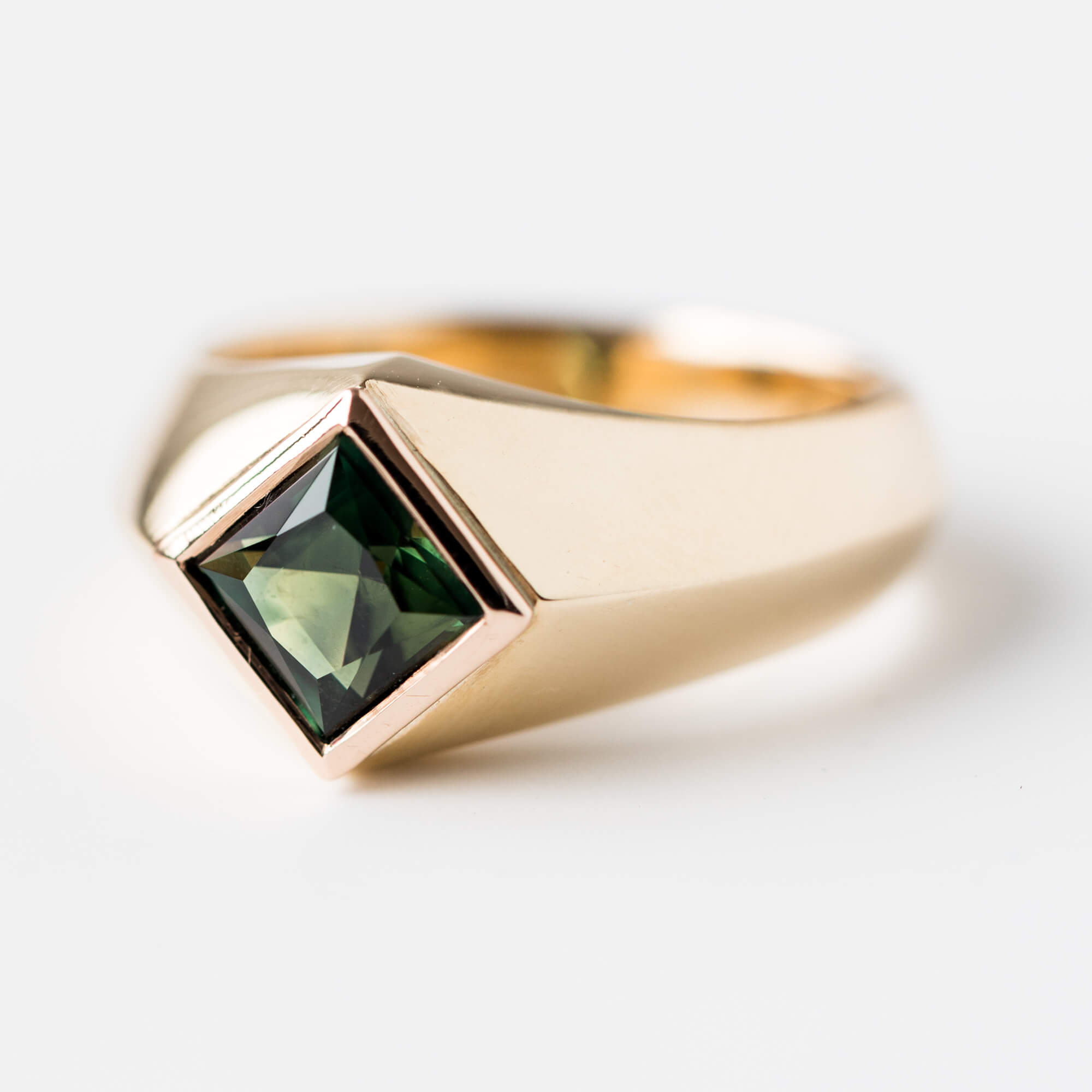 Australian Sapphire Princess Cut Ring